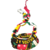 Black, Red, Green, Yellow & White Souths Power Zipper Bilum - Image 3
